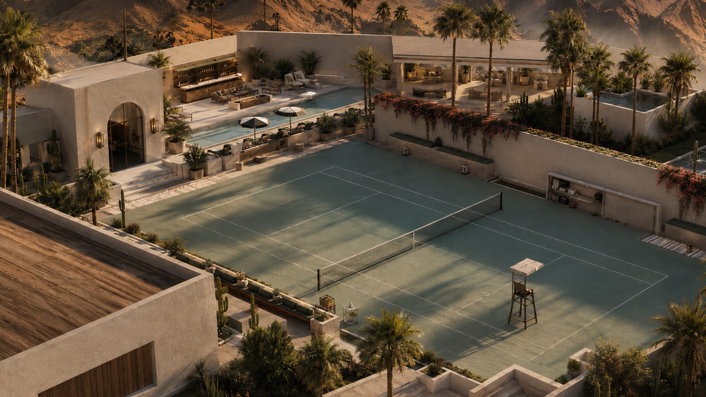 MACH Court Club, a private racquet club in the Palm Springs desert